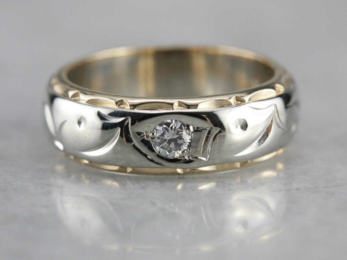 Vintage Diamond Pattern Band