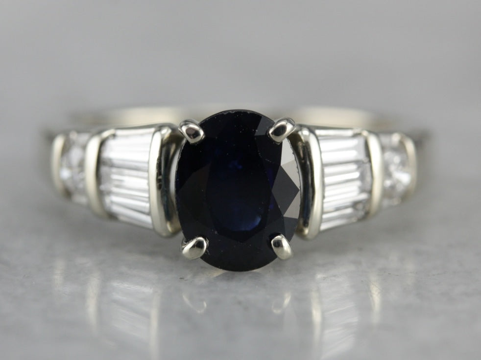 Sapphire and Diamond Ring