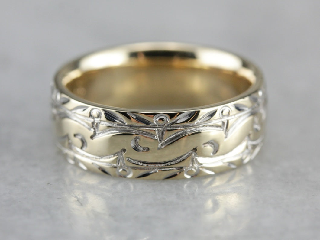 Vintage Gold Pattern Band