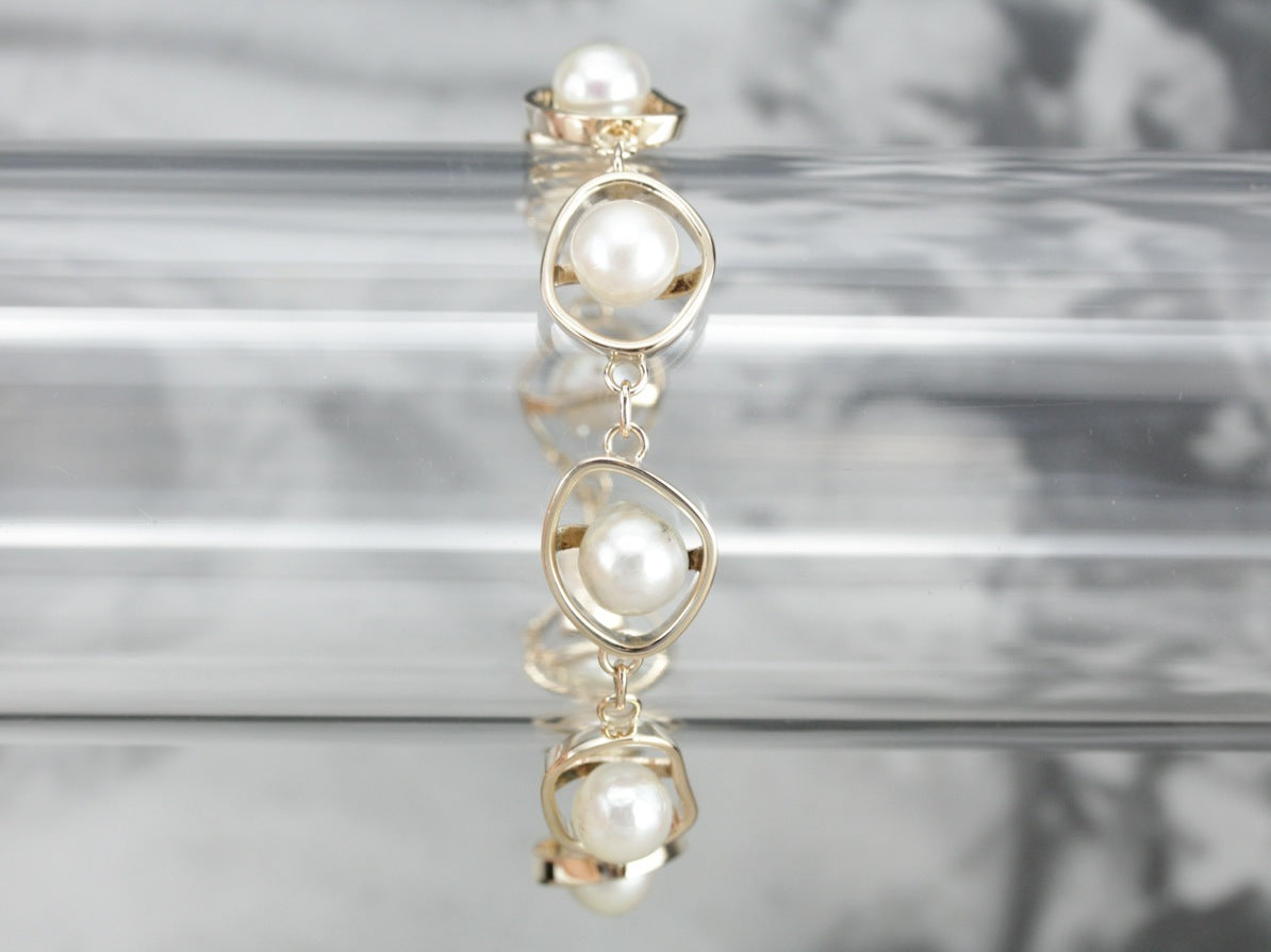 Vintage Baroque Pearl Bracelet