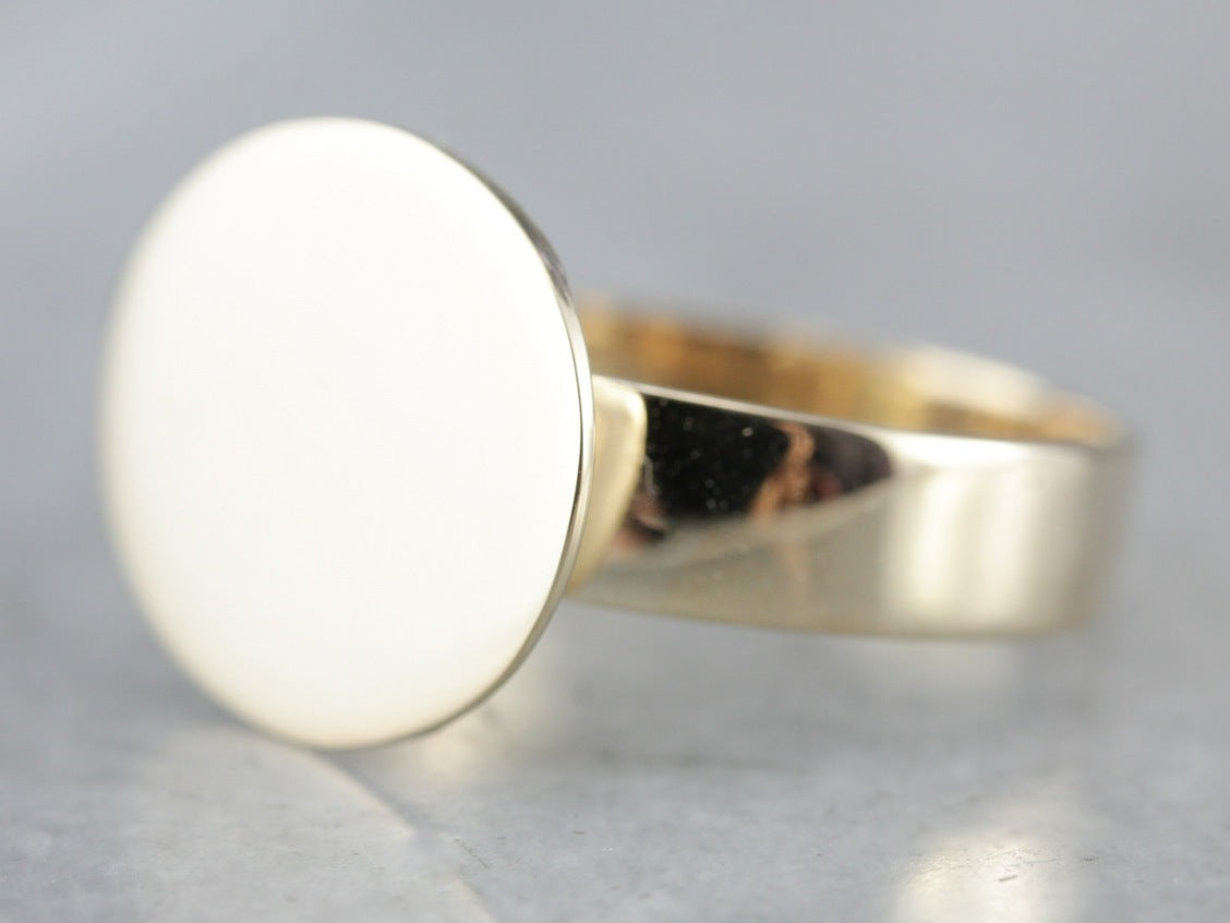 Yellow Gold Signet Ring