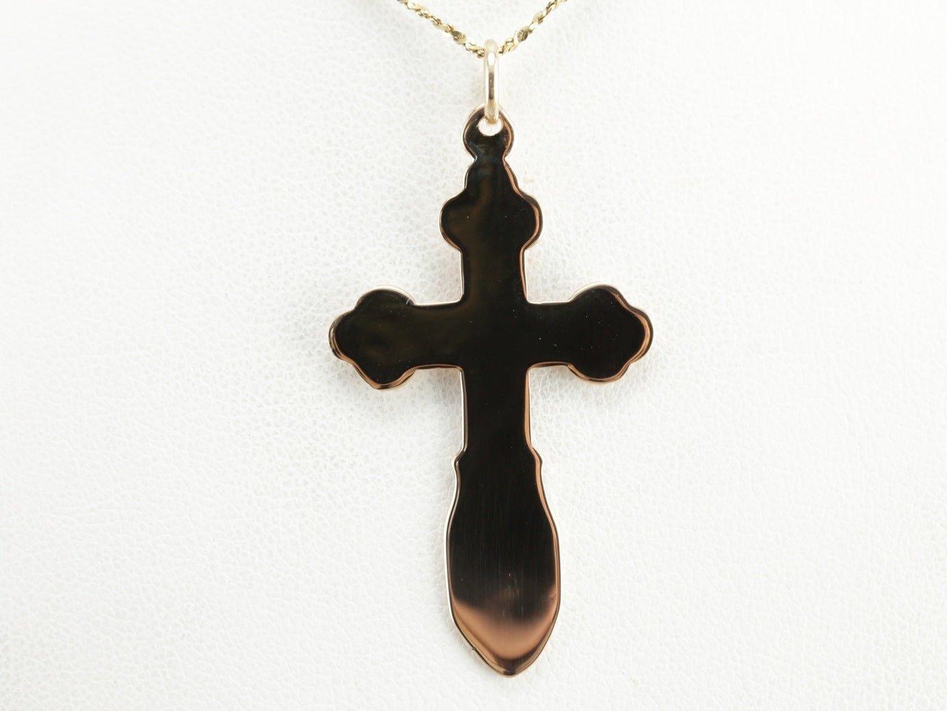 Vintage Rose Gold Cross Pendant