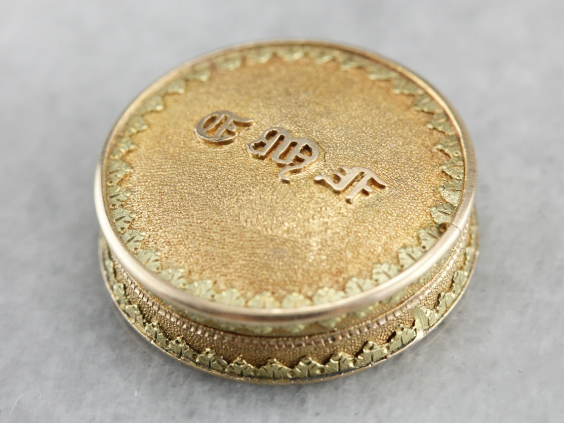 Vintage Pill Box Dancers Coin Pill Box - Snuff Box - Rare, Exclusive, Limited store Edition, Pills, Vitamins, Lifetime, Handmade - Canadian Made