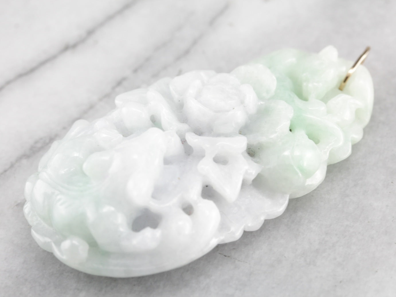 Carved Jade Statement Pendant