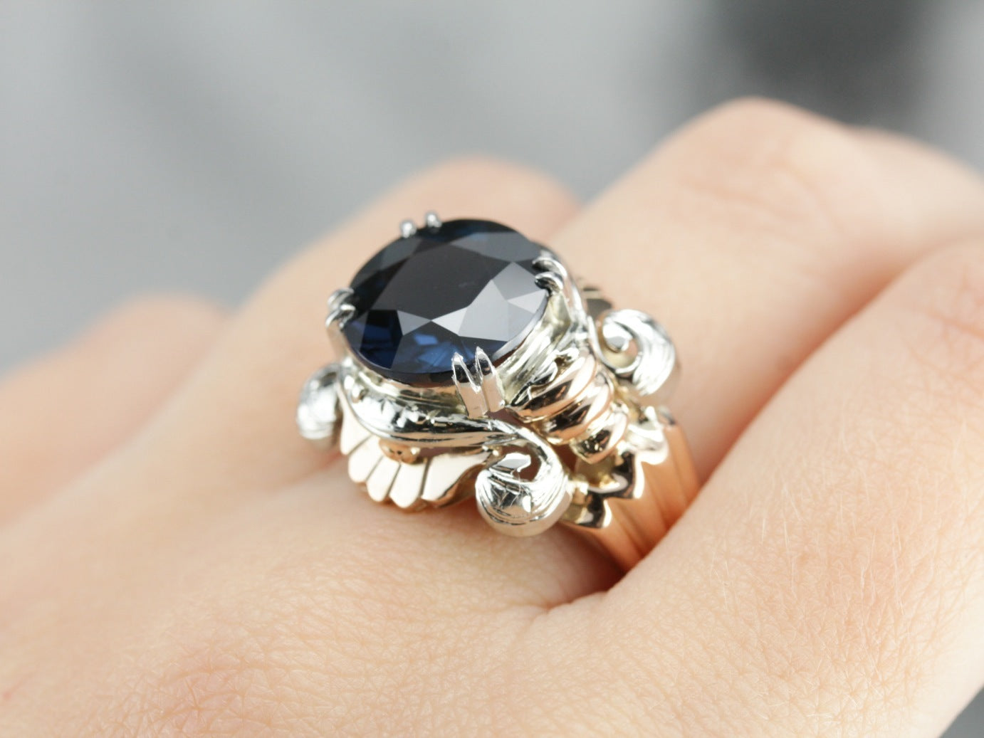 Retro Spinel Cocktail Ring