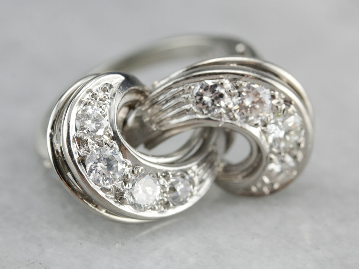 Retro Era Diamond Cocktail Ring