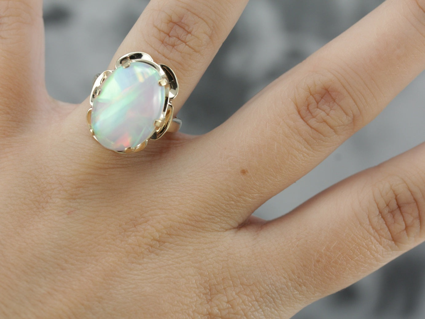 Opal crystal ring online