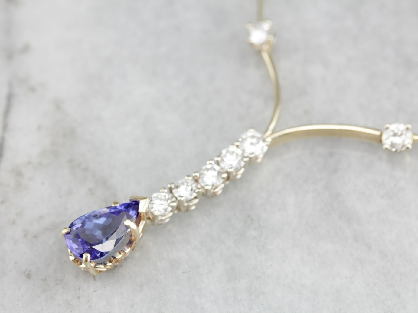 Tanzanite and Diamond Necklace