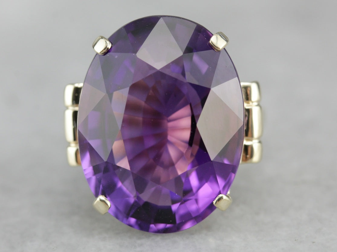 Vintage Amethyst Cocktail Ring