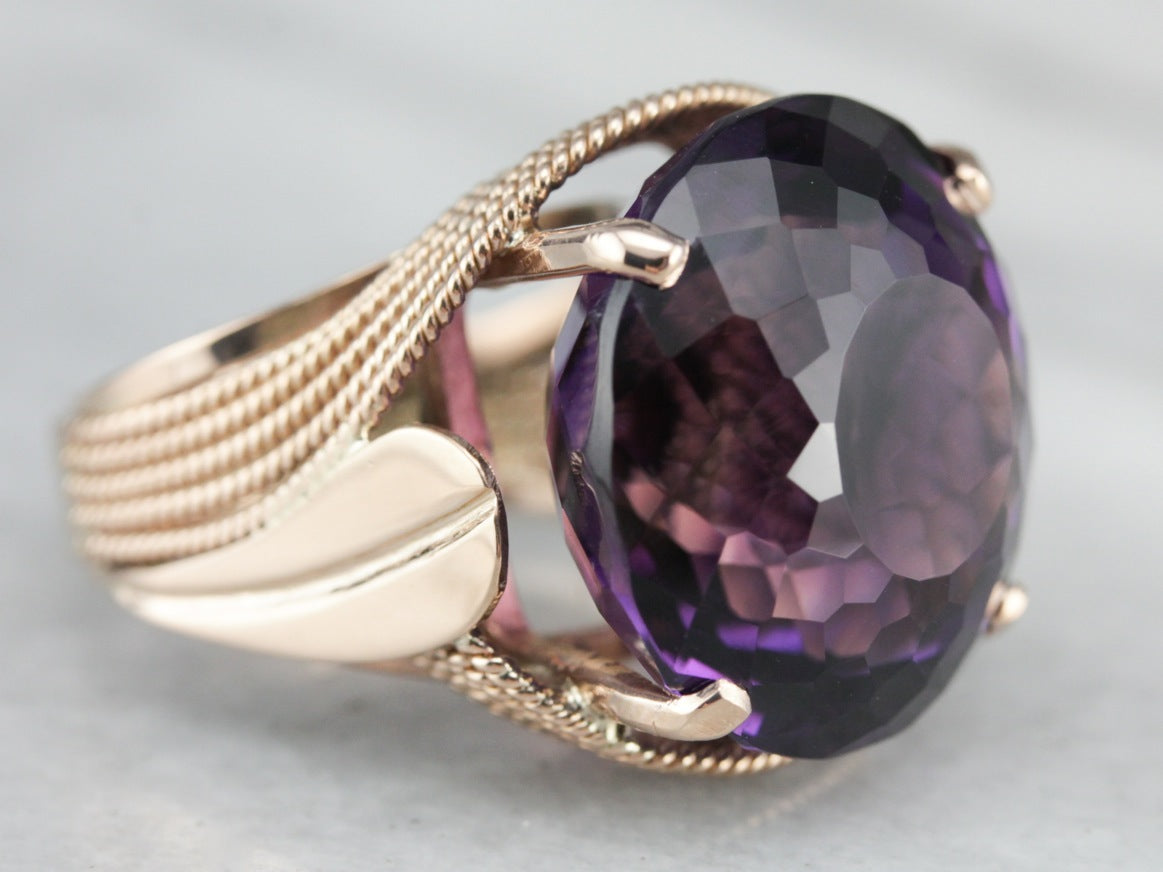 Vintage Amethyst Cocktail Ring