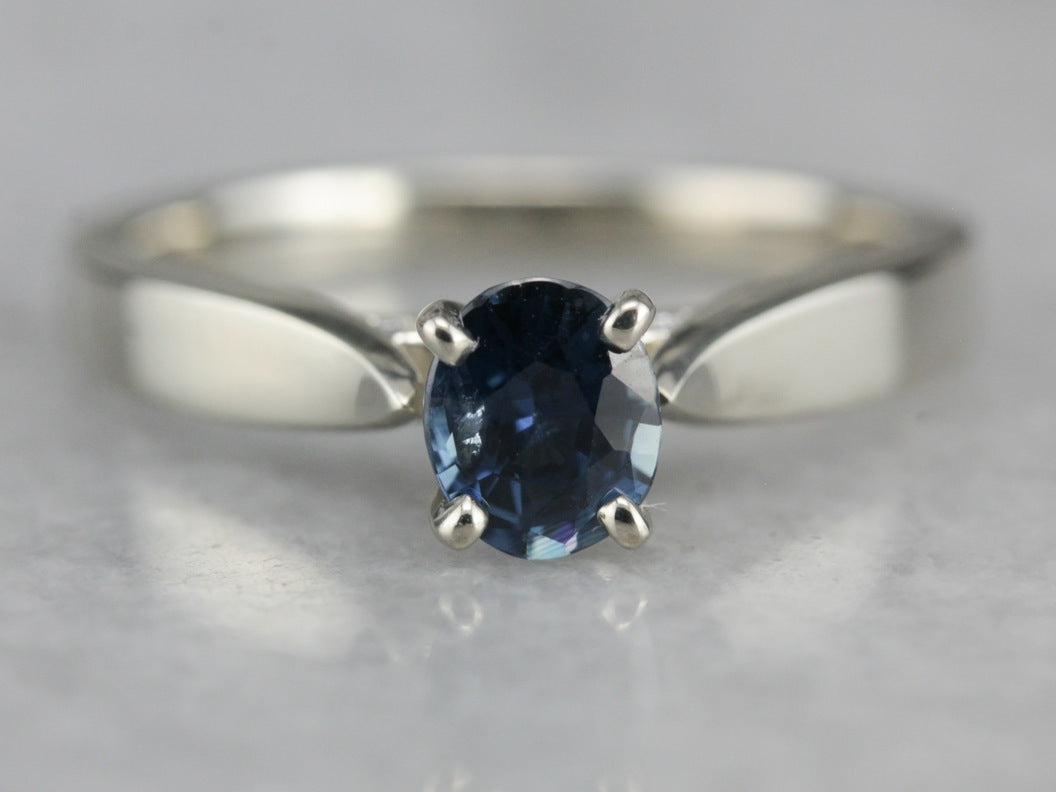 Modern Sapphire Engagement Ring