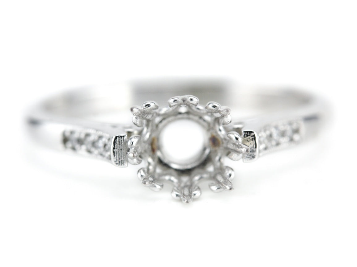The Ardmore Diamond Setting Semi-Mount Engagement Ring from Elizabeth