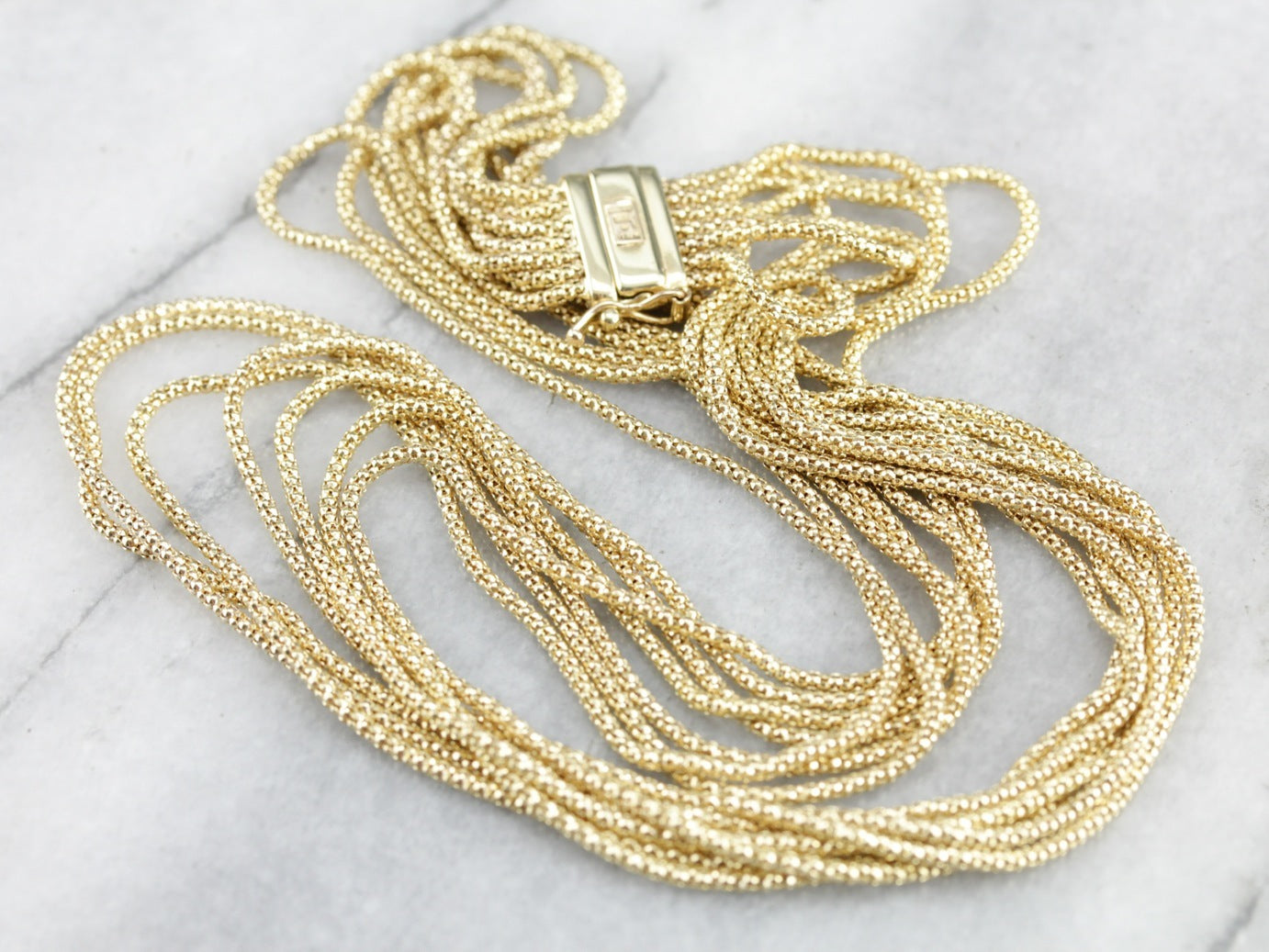 Multi strand womens gold necklace online