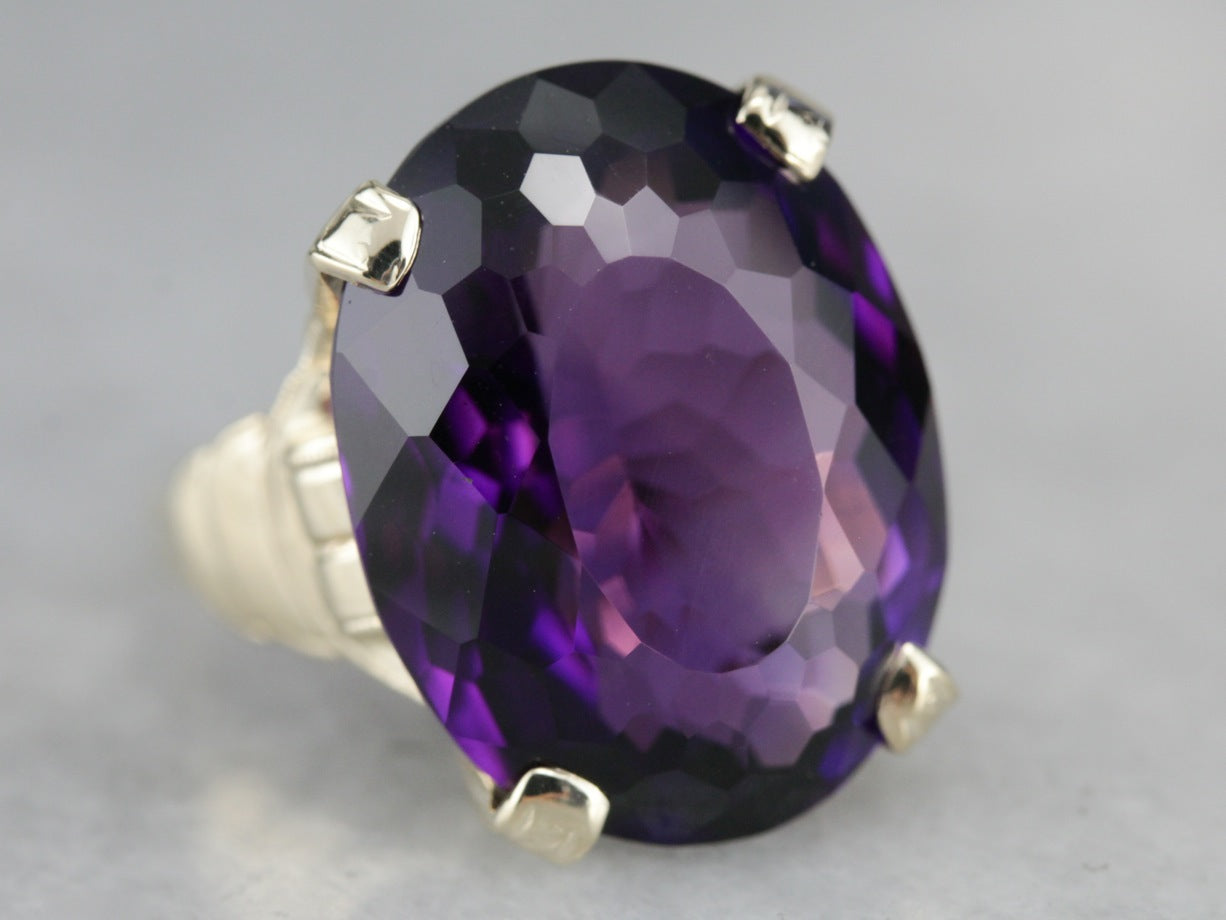 Vintage Amethyst Cocktail Ring