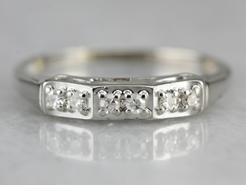 Vintage Diamond Wedding Band