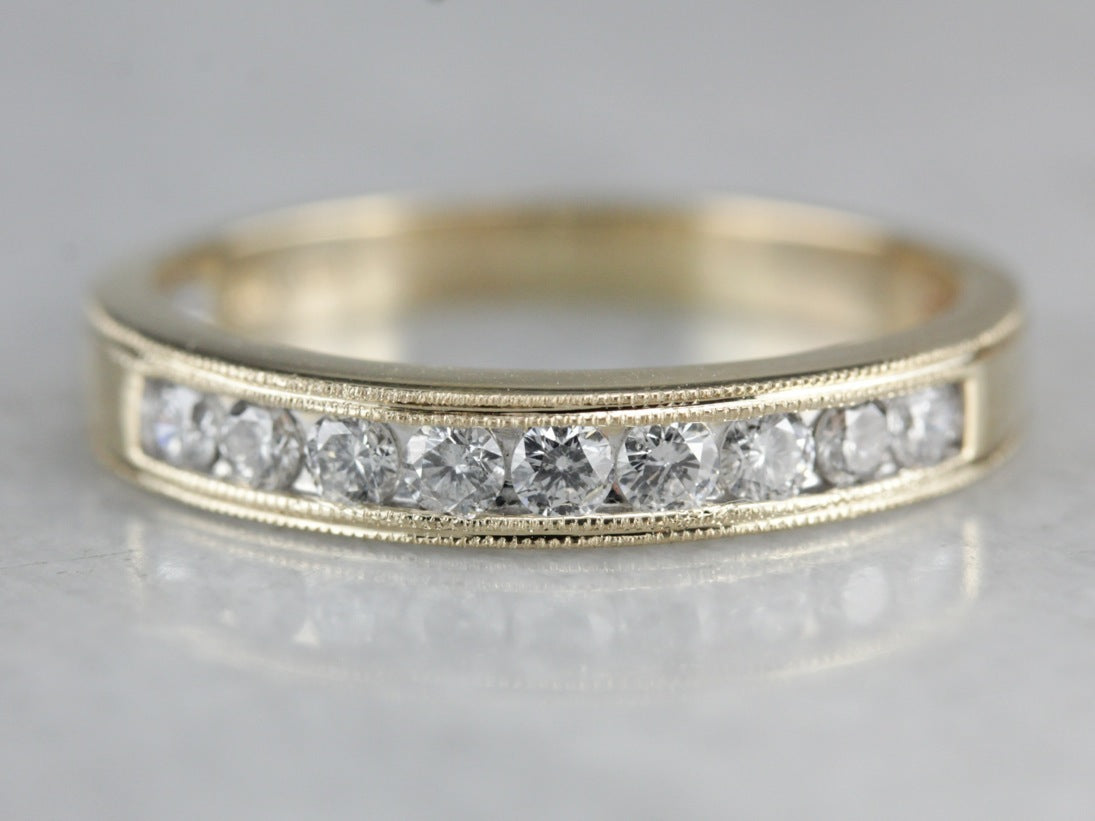 Yellow Gold Diamond Wedding Band