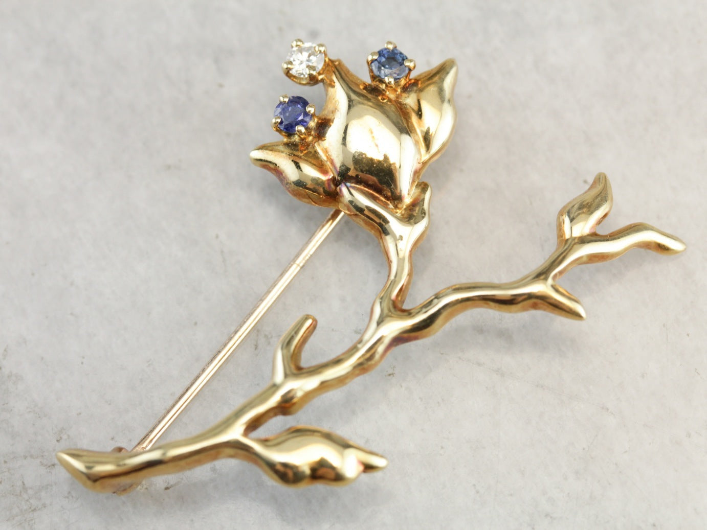 Vintage Tiffany and Company Flower Brooch