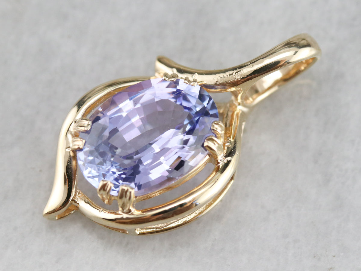 Modernist Tanzanite Pendant