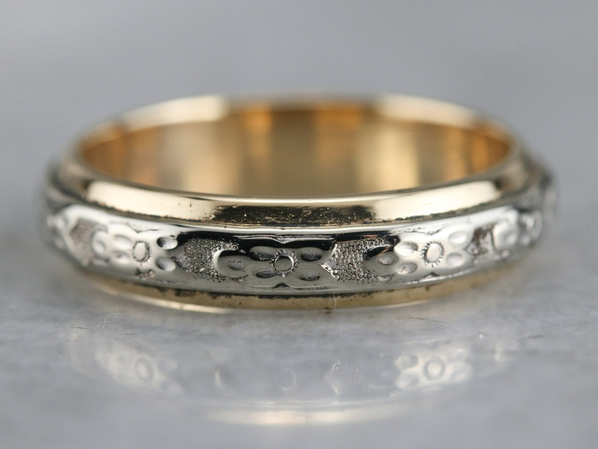 Vintaged Two Tone Pattern Band