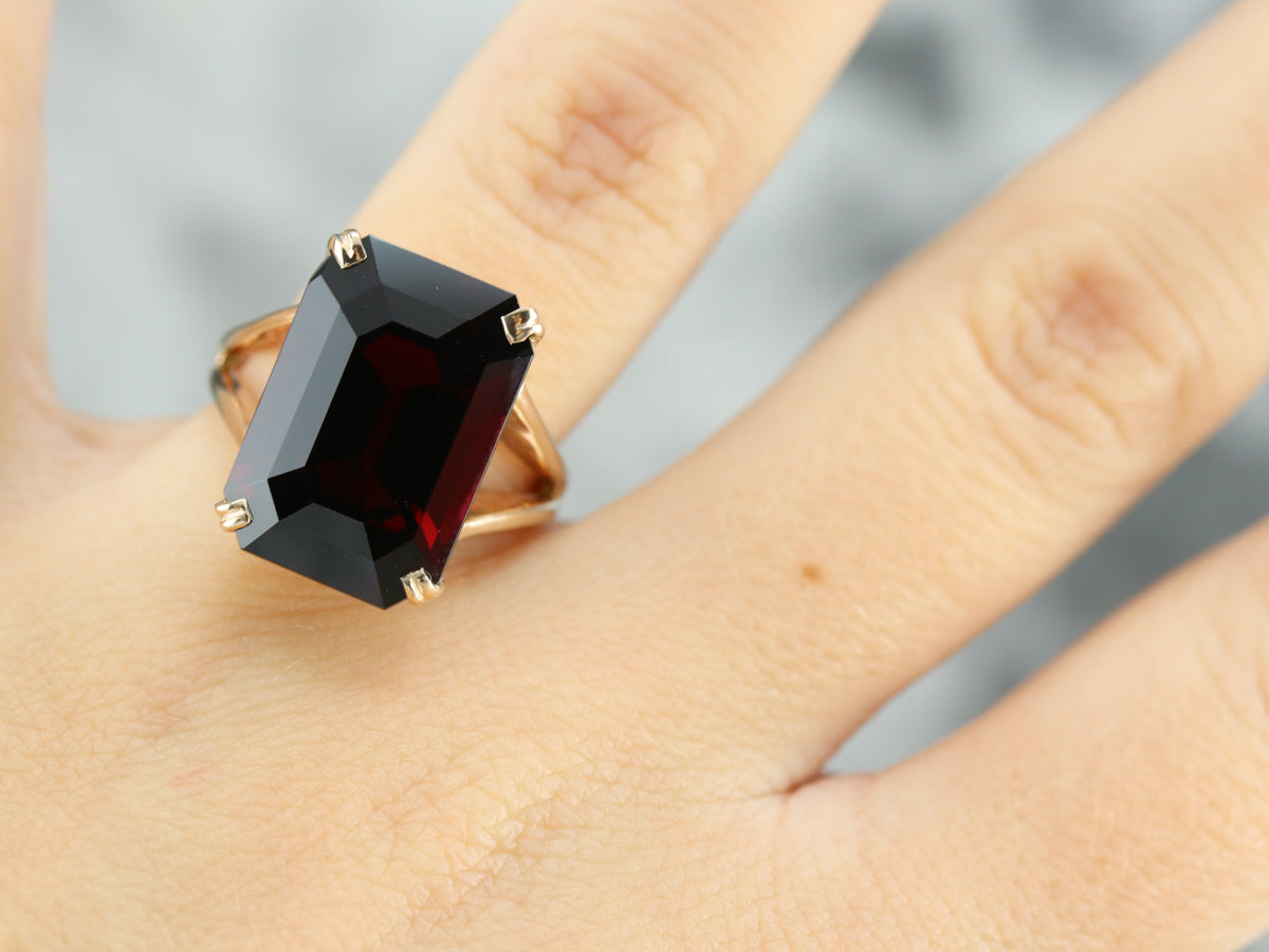 Vintage Pyrope Garnet Statement Ring