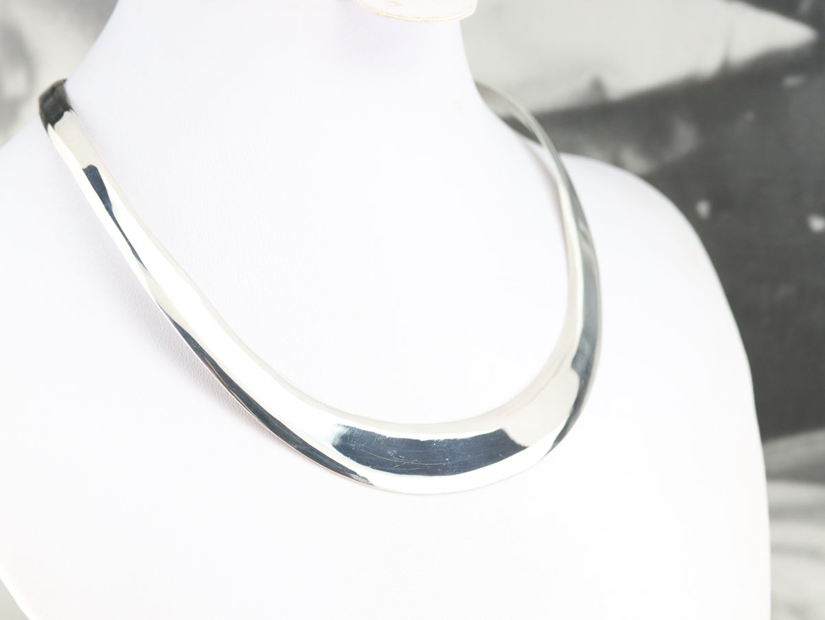 Sterling Silver Collar Necklace