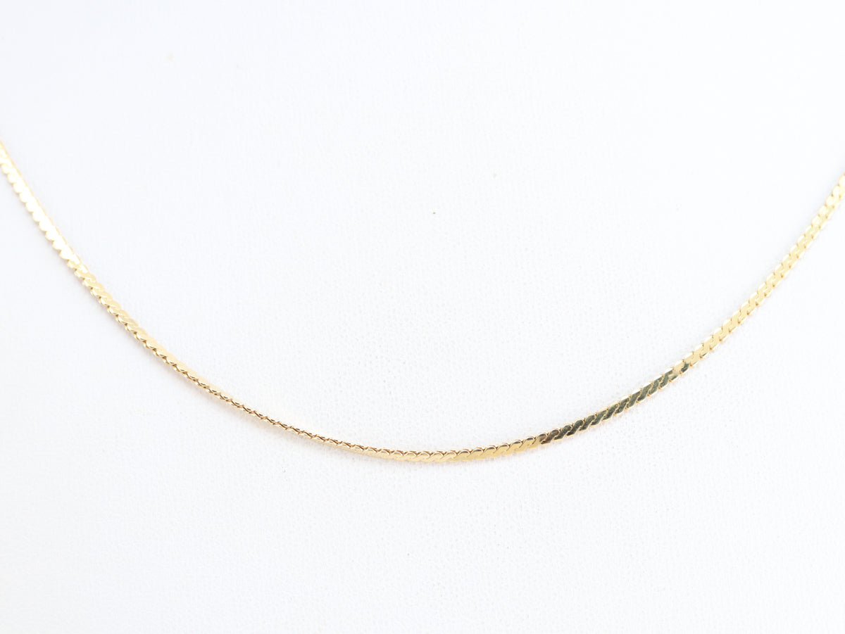 18k gold flat chain online