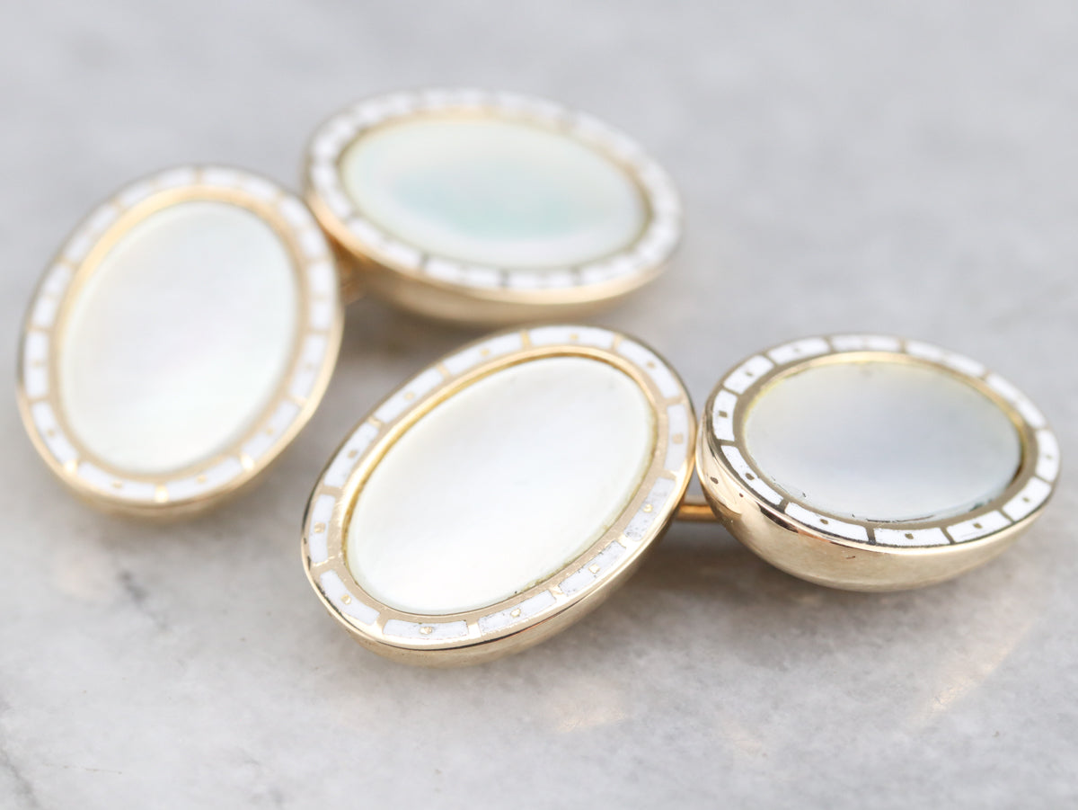 Vintage Mother of Pearl Cufflinks