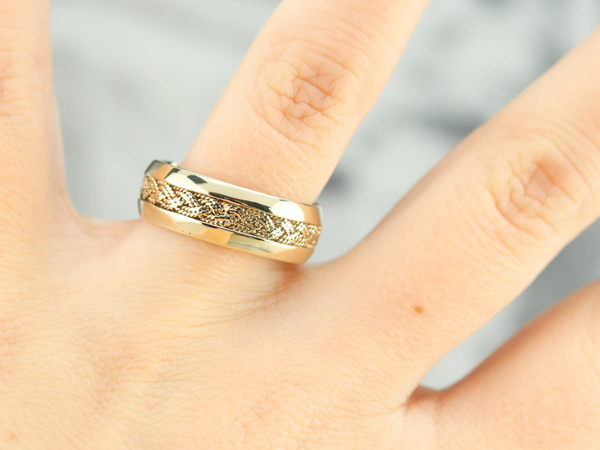 Vintage Woven Wedding Band