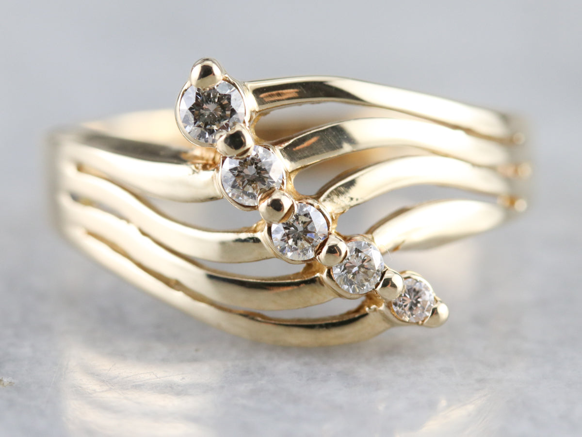 Yellow Gold Diamond Band