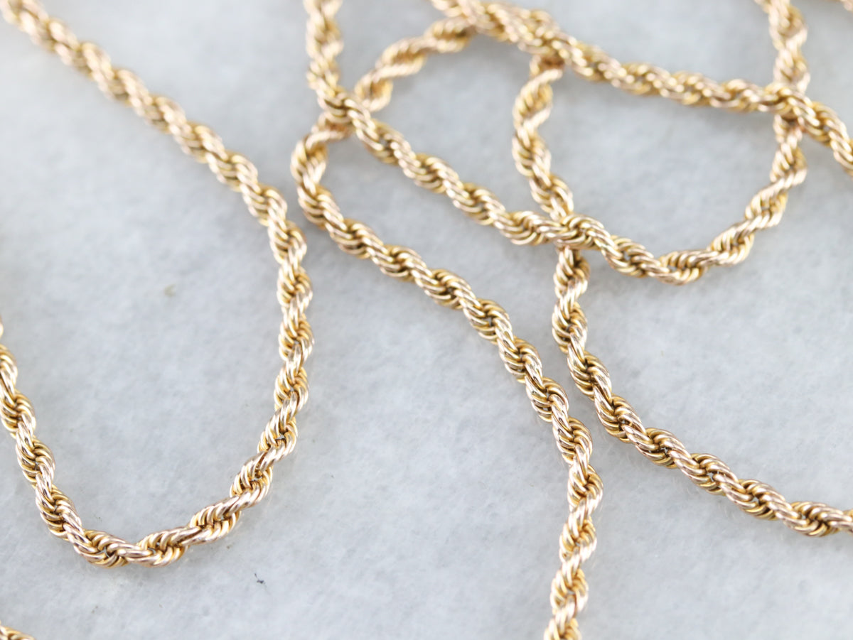 Vintage 14K Yellow Gold Twist Chain