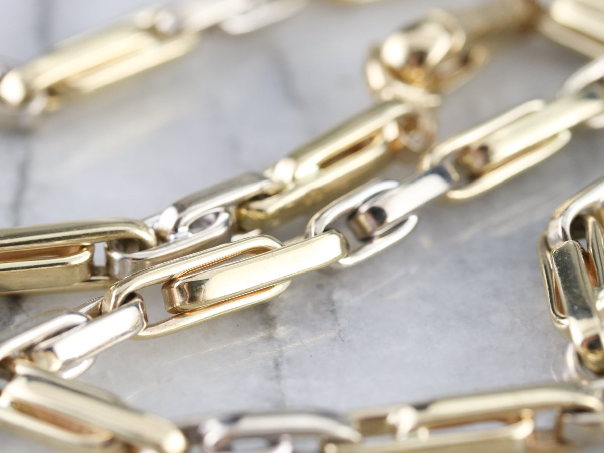 Italian Gold Double Fetter Link Chain