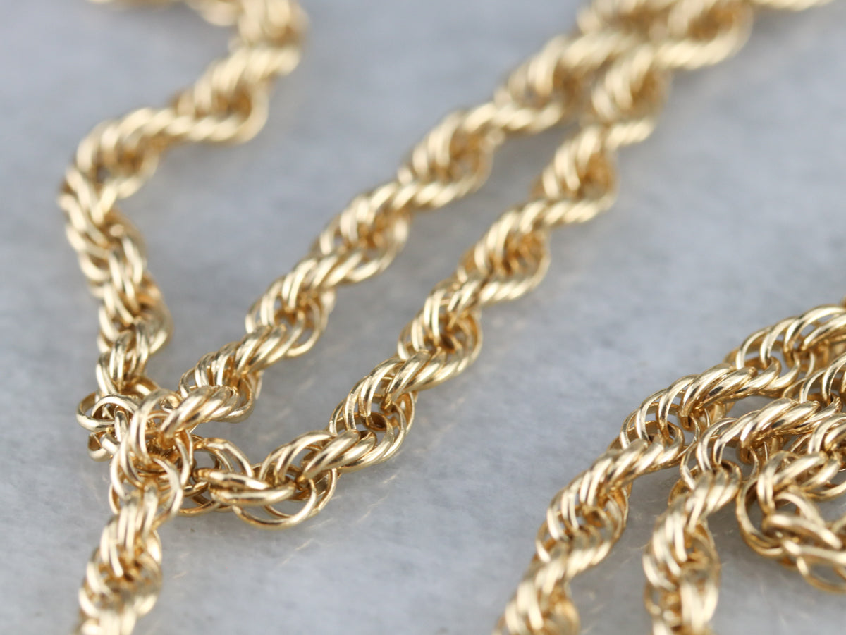 Gold Rope Twist Chain