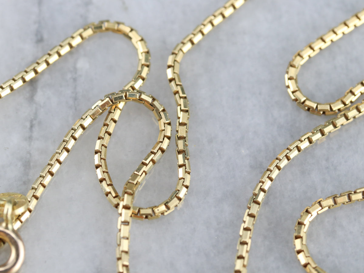 Vintage 14K Gold Box Chain