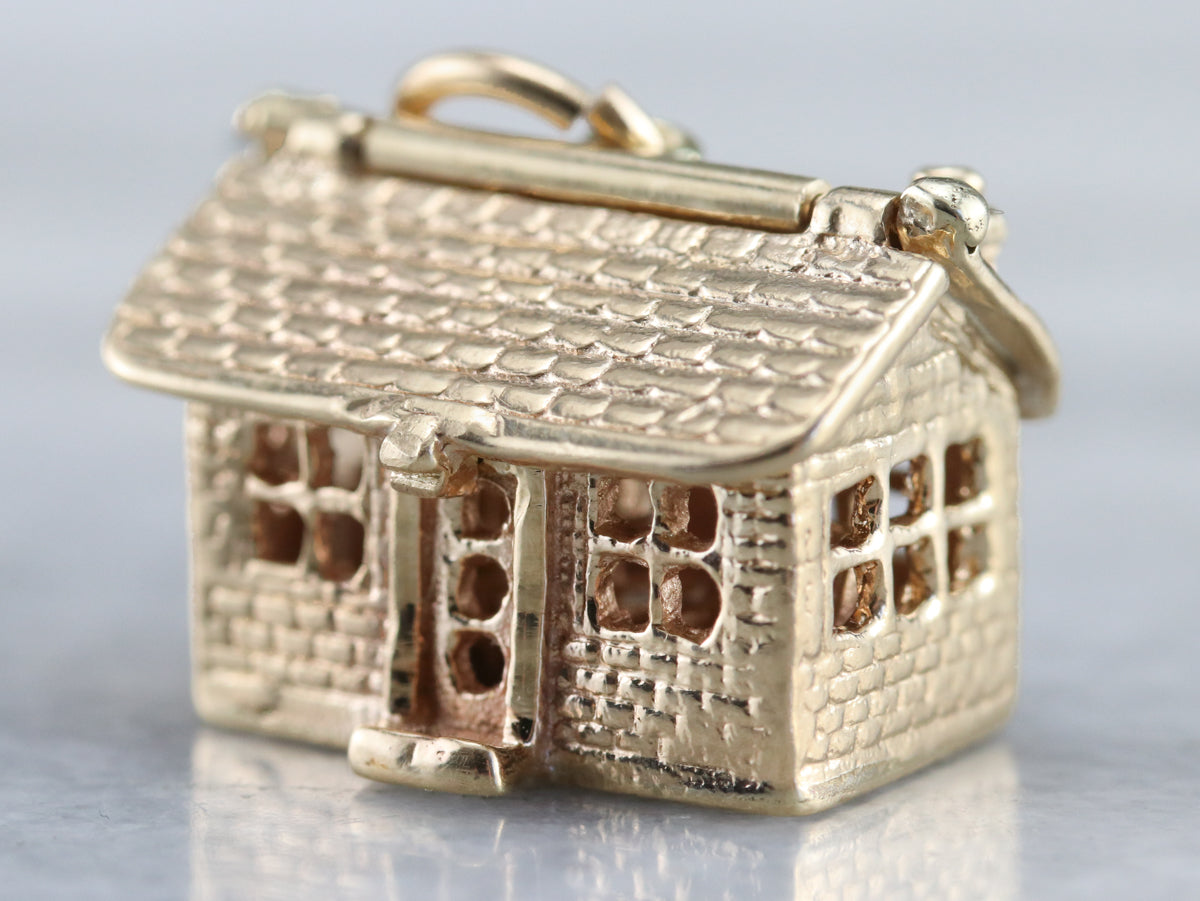 Our Home Vintage Gold Charm