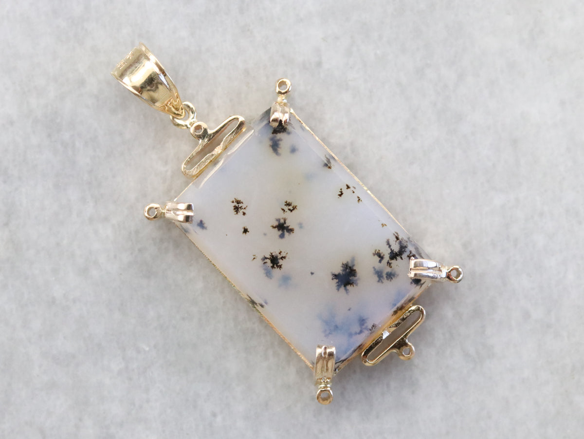 Vintage Dendritic Agate Pendant