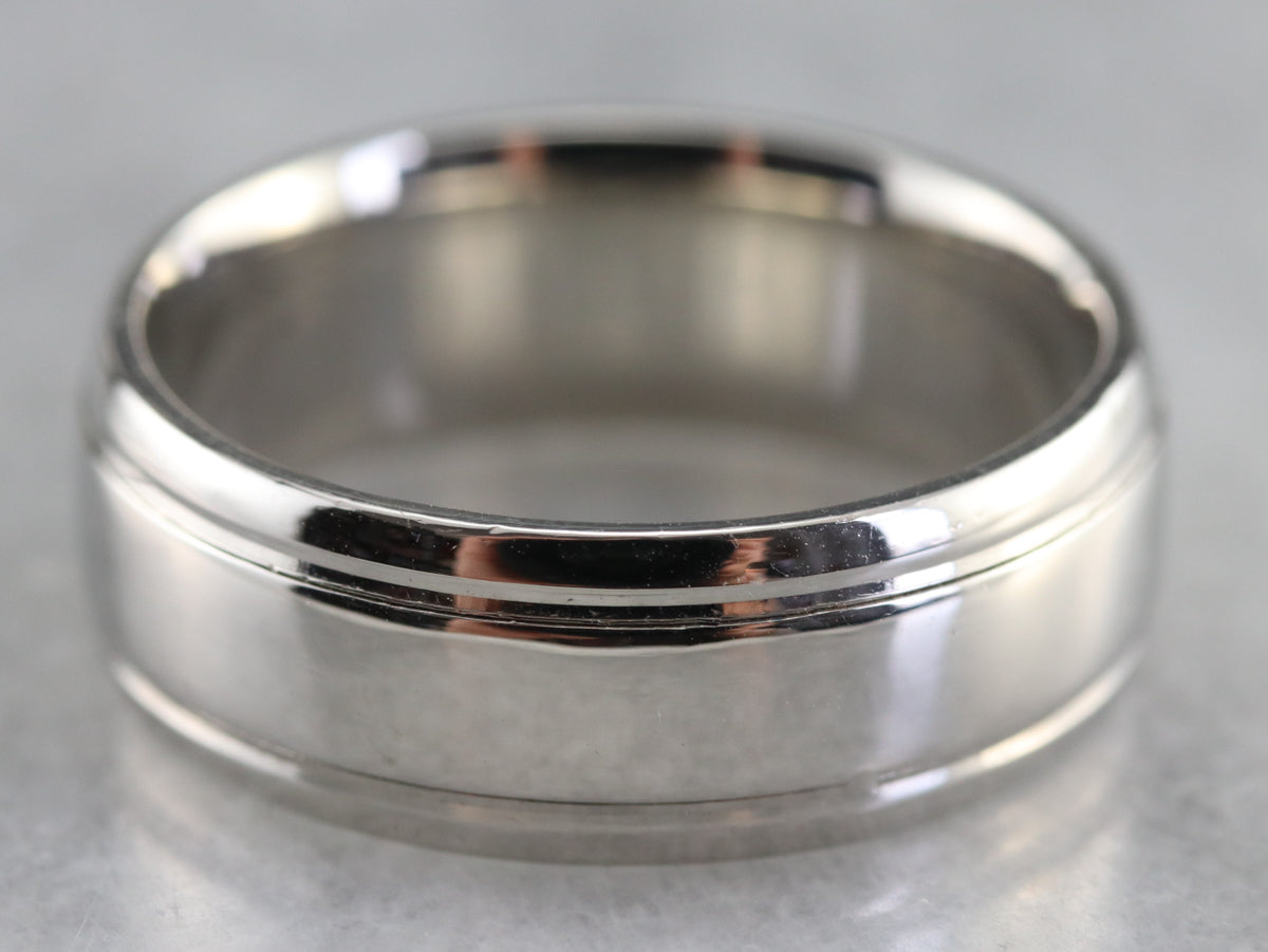 Platinum Comfort Fit Wedding Band