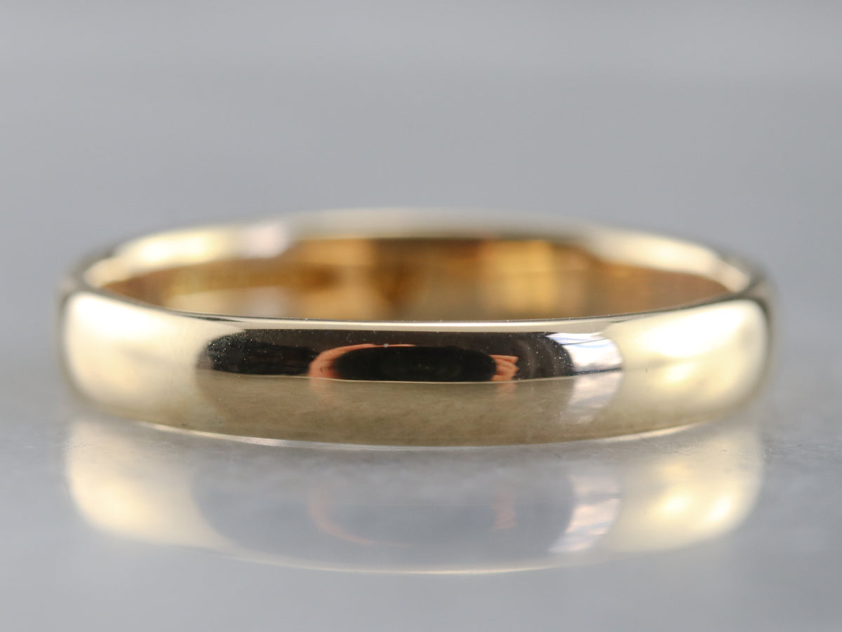 Antique Gold Wedding Band