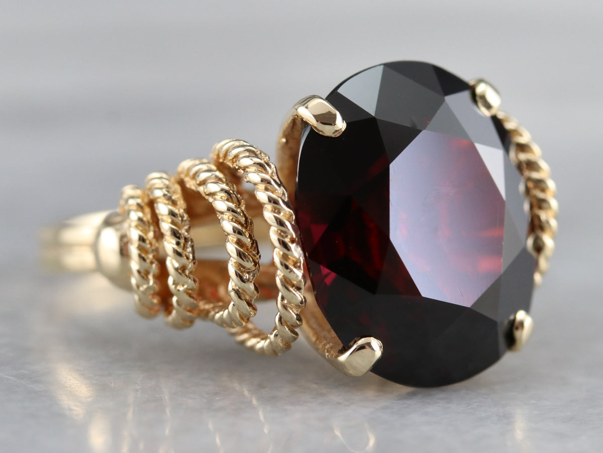 Vintage Pyrope Garnet Cocktail Ring