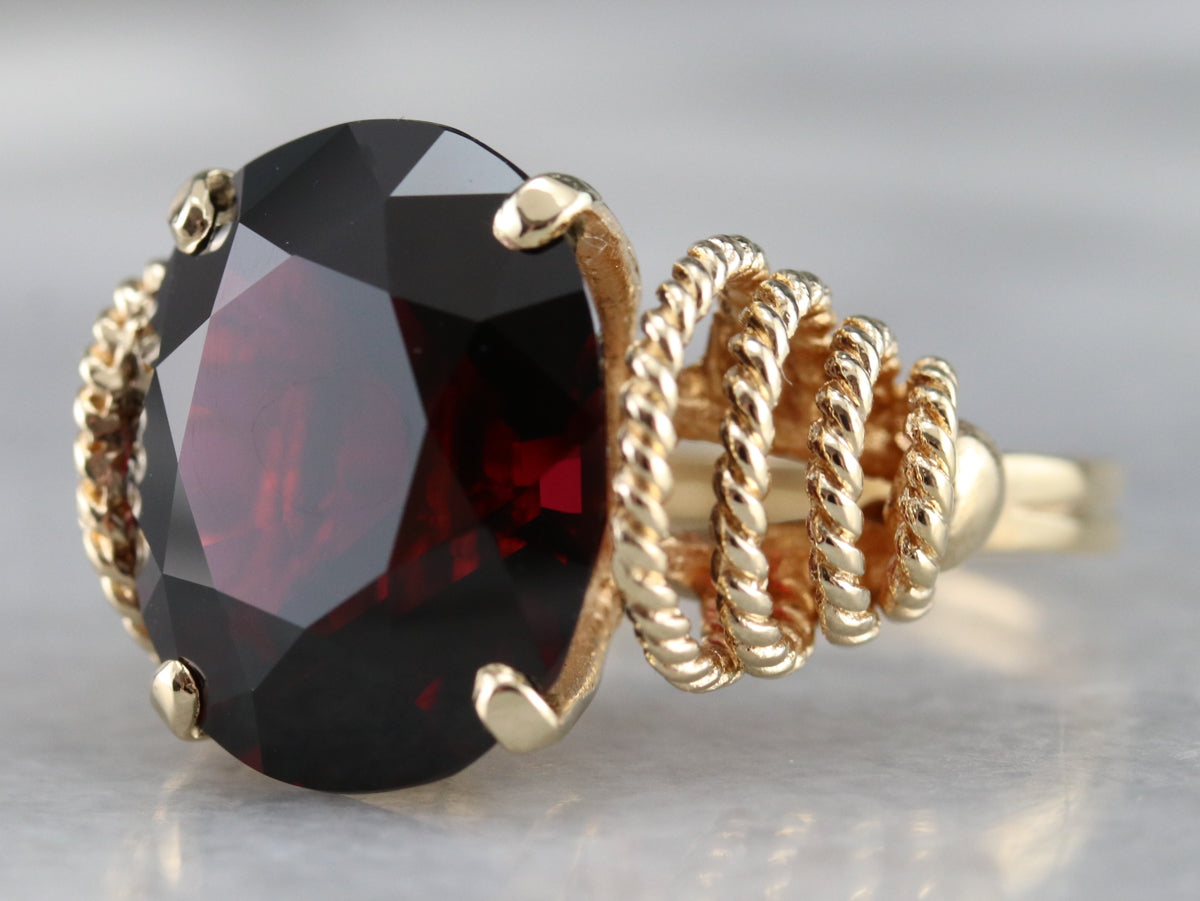 Vintage Pyrope Garnet Cocktail Ring