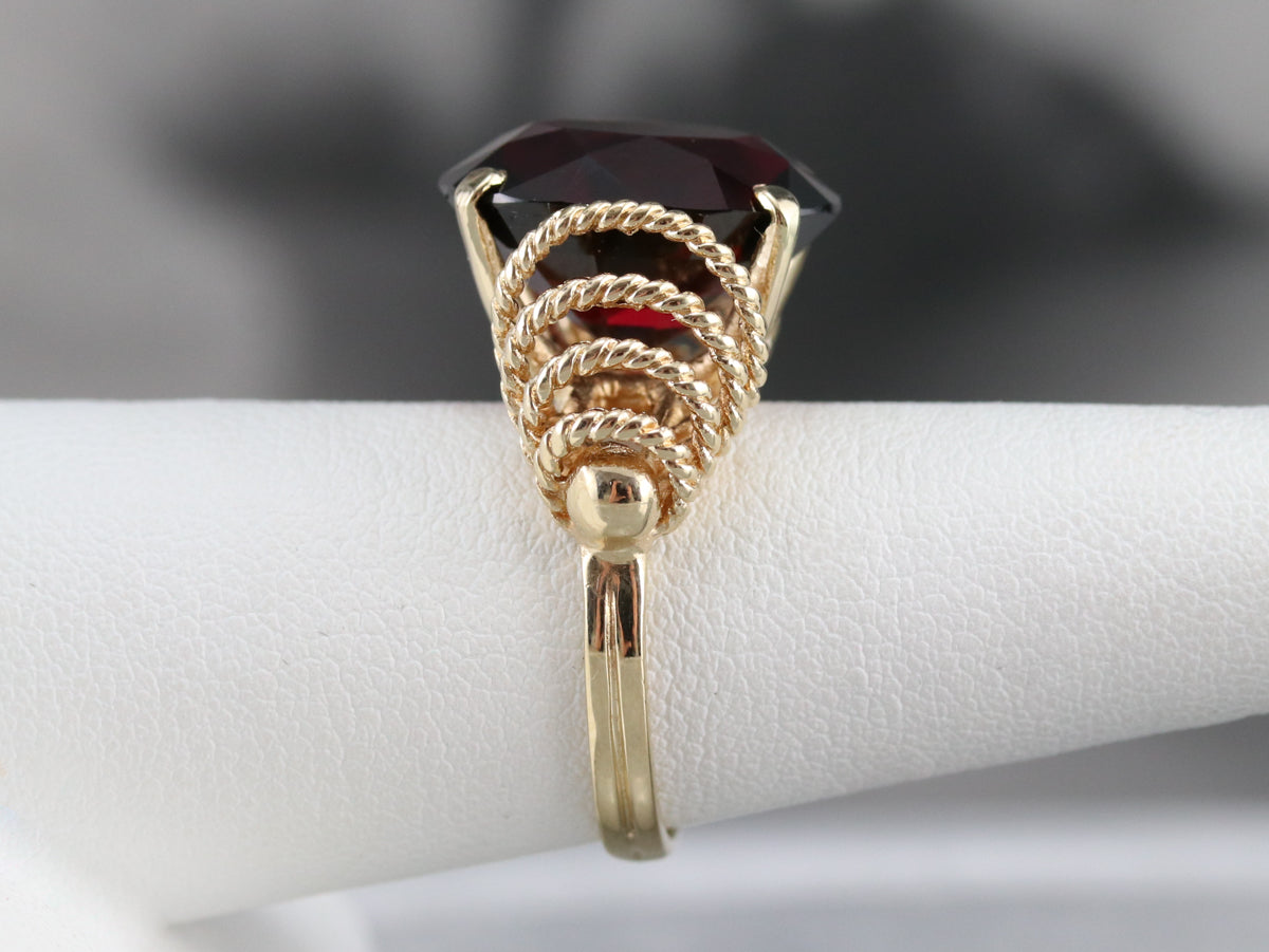 Vintage Pyrope Garnet Cocktail Ring