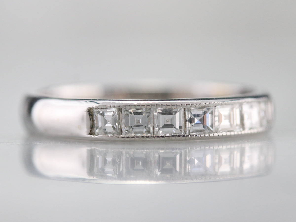 Princess Cut Diamond Band