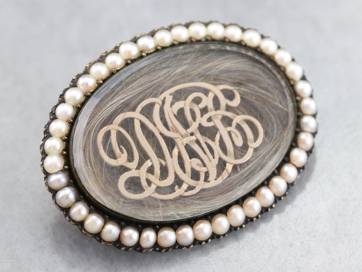 Monogram pin & brooche