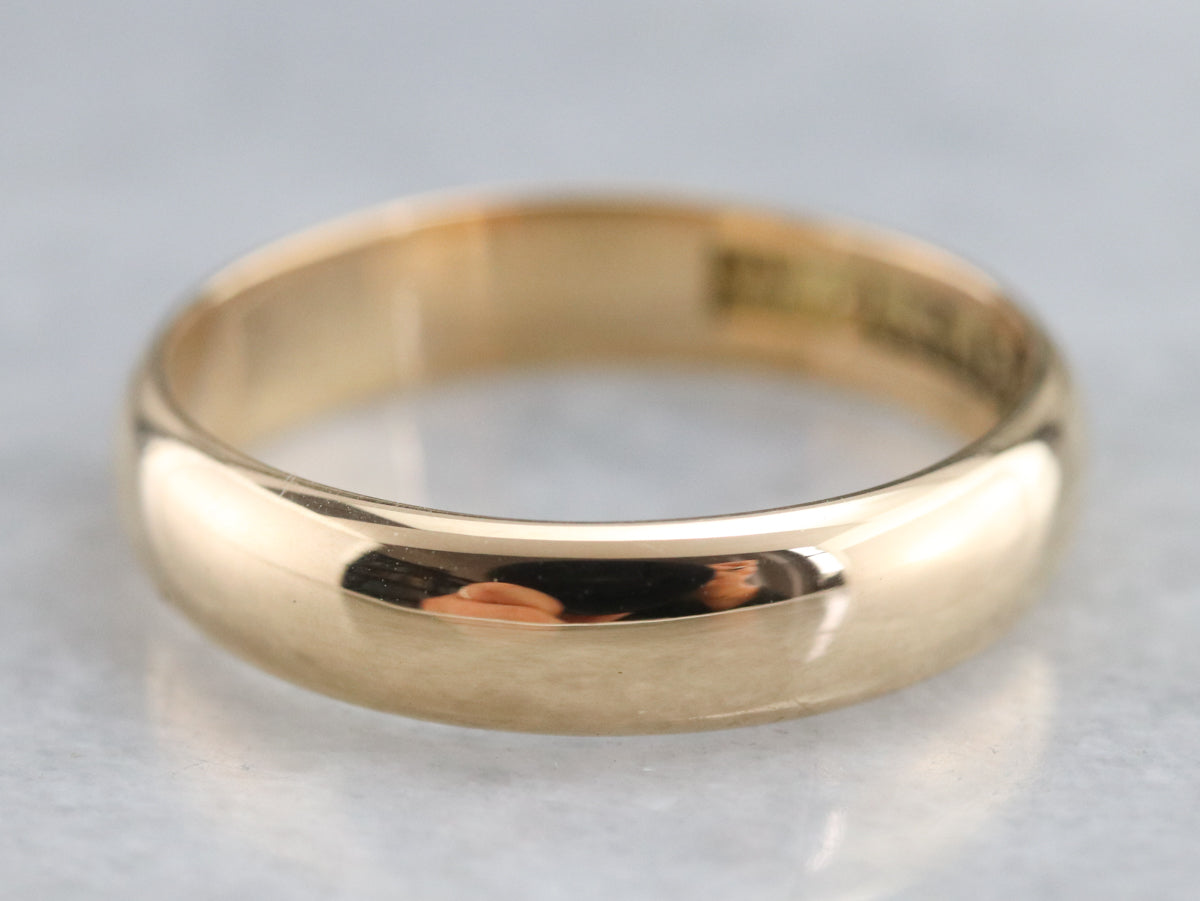 Unisex High Karat Gold Band