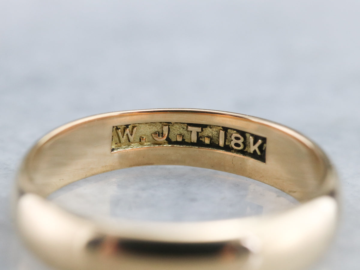 Unisex High Karat Gold Band