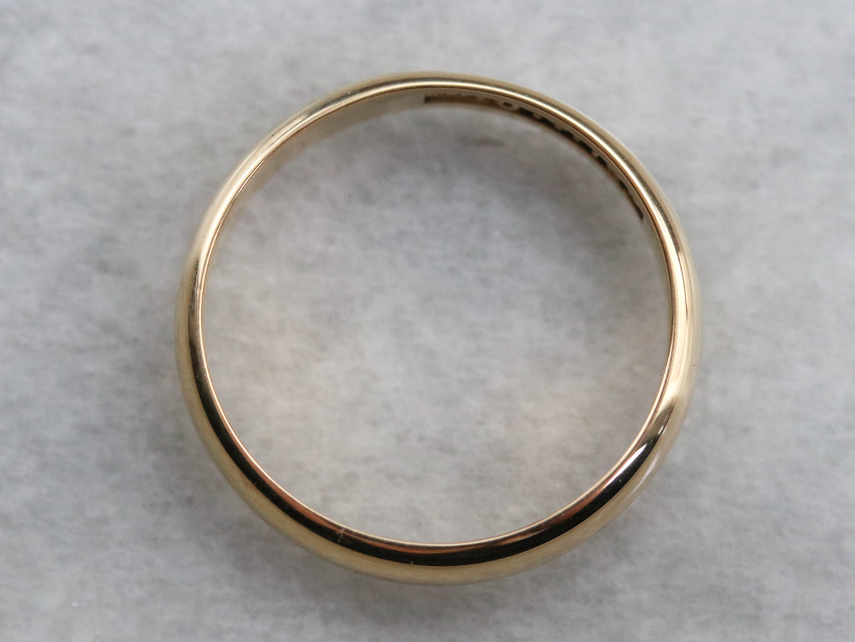 Unisex High Karat Gold Band