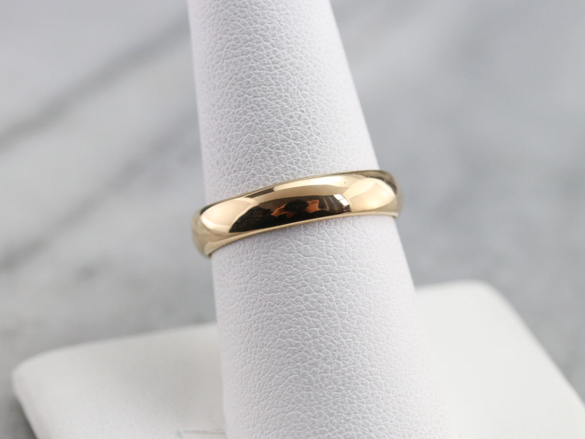 Unisex High Karat Gold Band