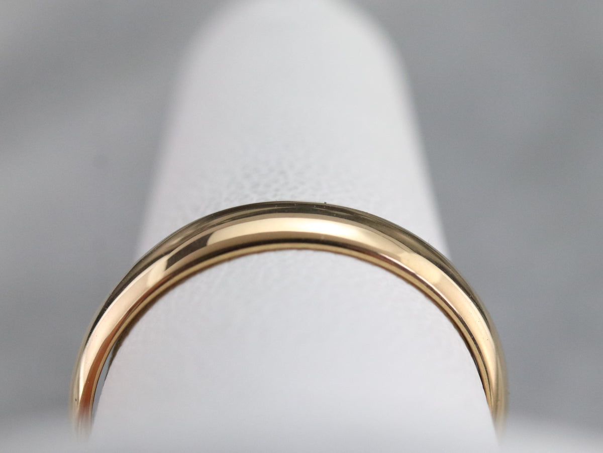 Unisex High Karat Gold Band