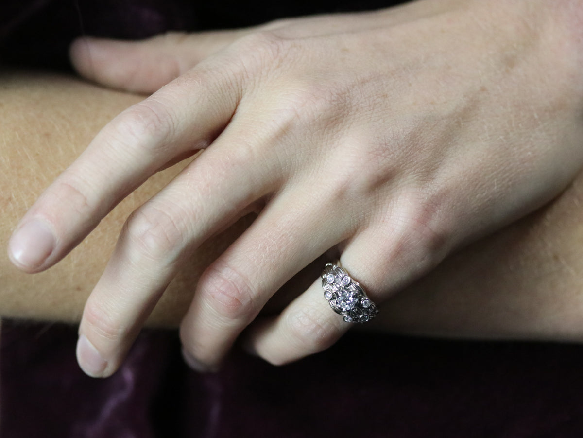 Stunning Gold and Diamond Cocktail Ring