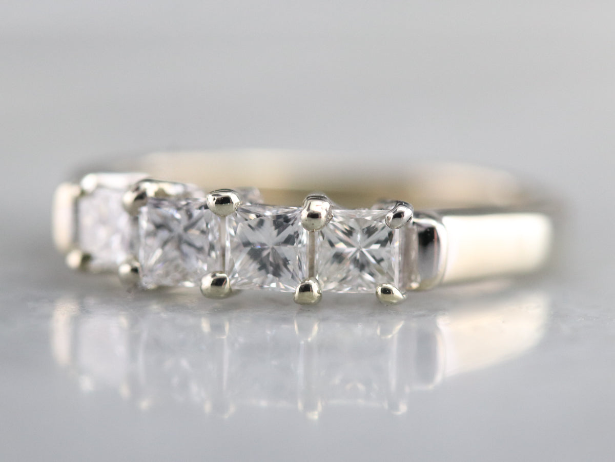 Princess Cut Diamond Band