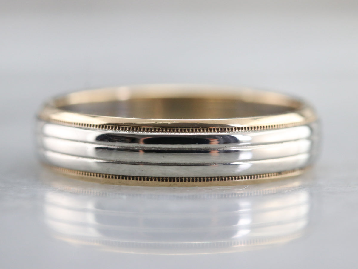 Vintage Two Toned Gold Band